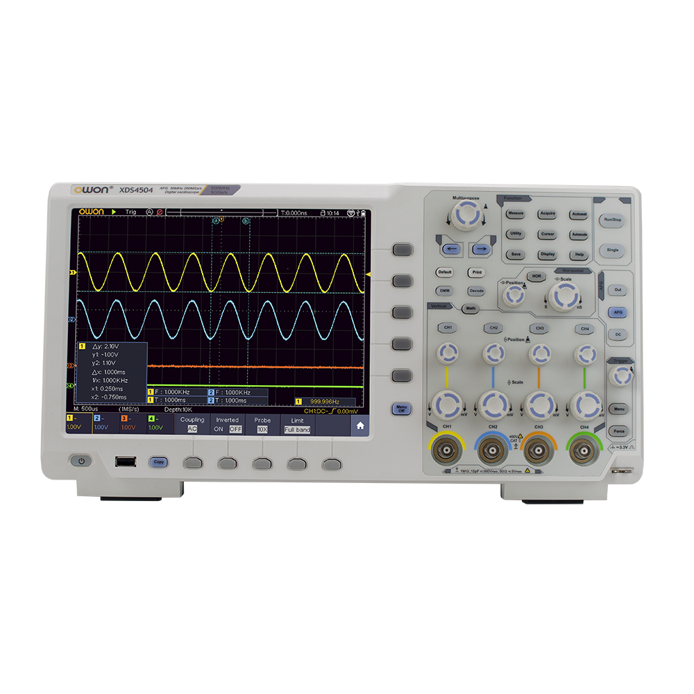 OWON XDS4000 Series 350MHz–500MHz Digital Oscilloscope